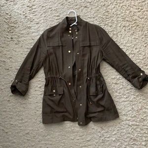 Zara olive green utility jacket